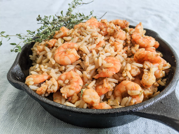 THREE INGREDIENT SHRIMP JAMBALAYA