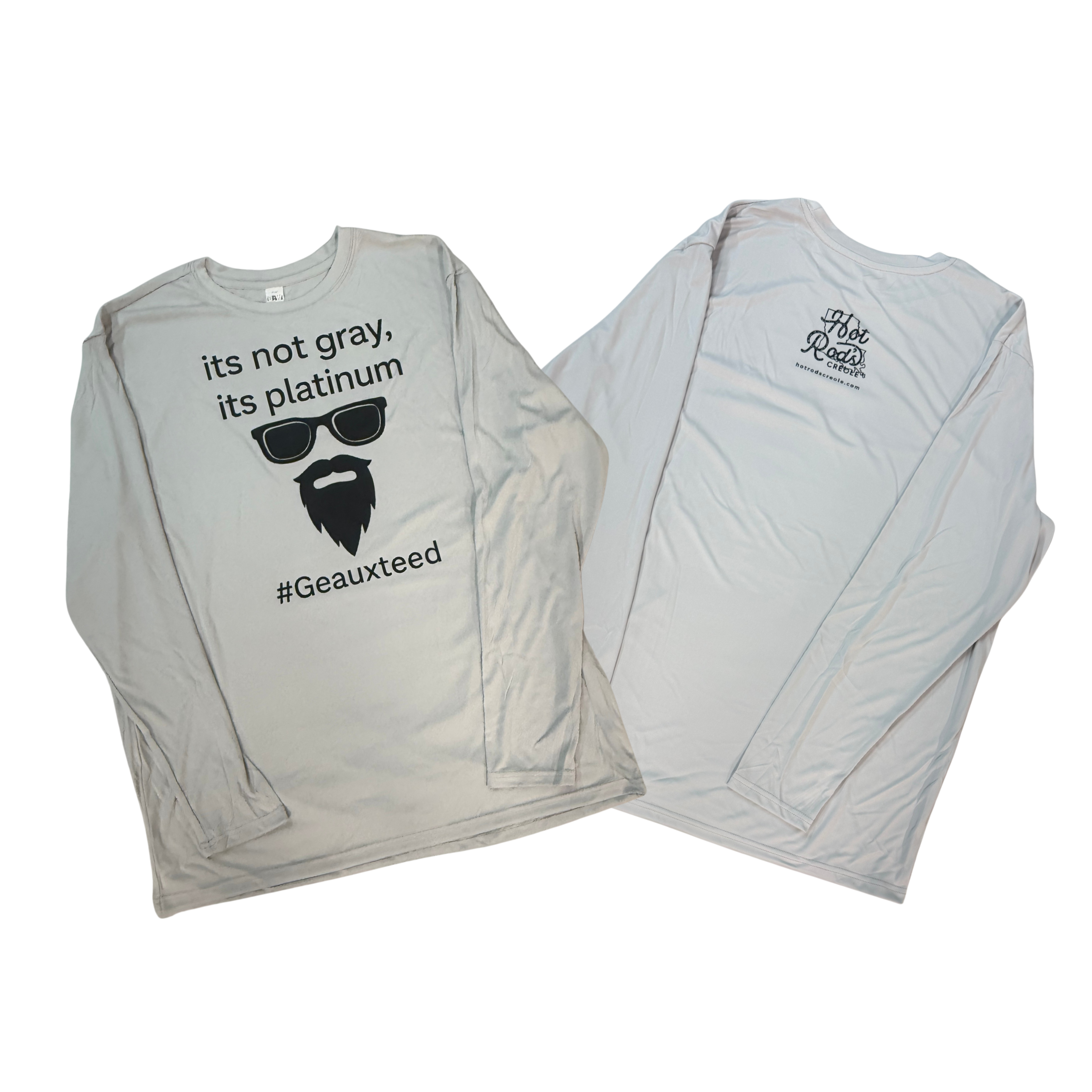 Silver Long Sleeve Dri-Fit Geaux-teed T-shirt